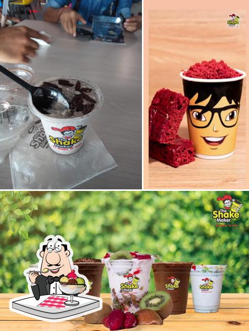 The Shake Maker, Vadodara provides a variety of desserts