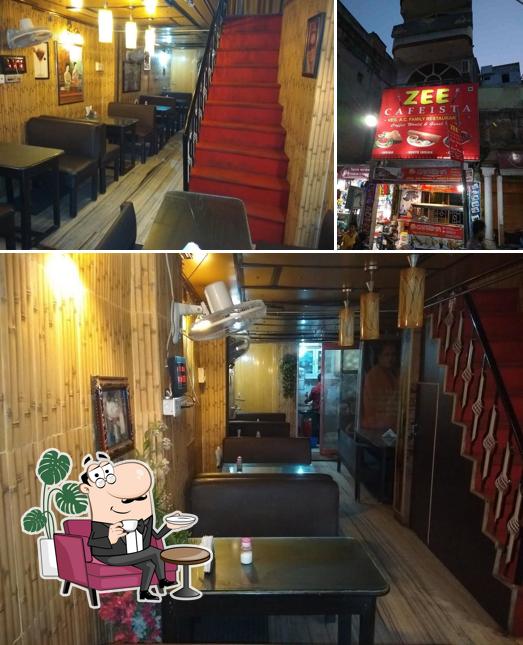 The picture of interior and exterior at Zee Cafeista Restaurant