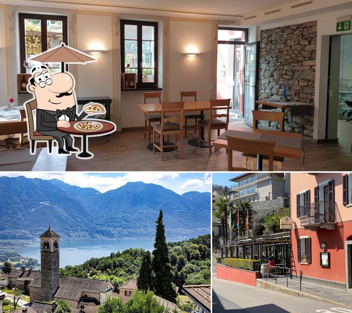 La esterno e interni del ristorante