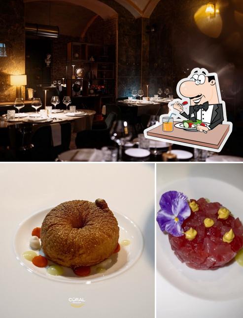 Questa è la immagine che mostra la cibo e interni di CÖRAL - Restaurant