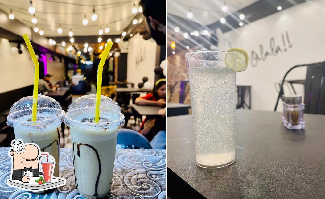Enjoy a beverage at CRAVINGS- BAKERY AND CAFE