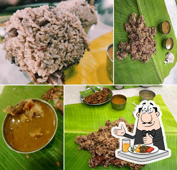 Food at Dindigul Venu Biriyani Restaurant
