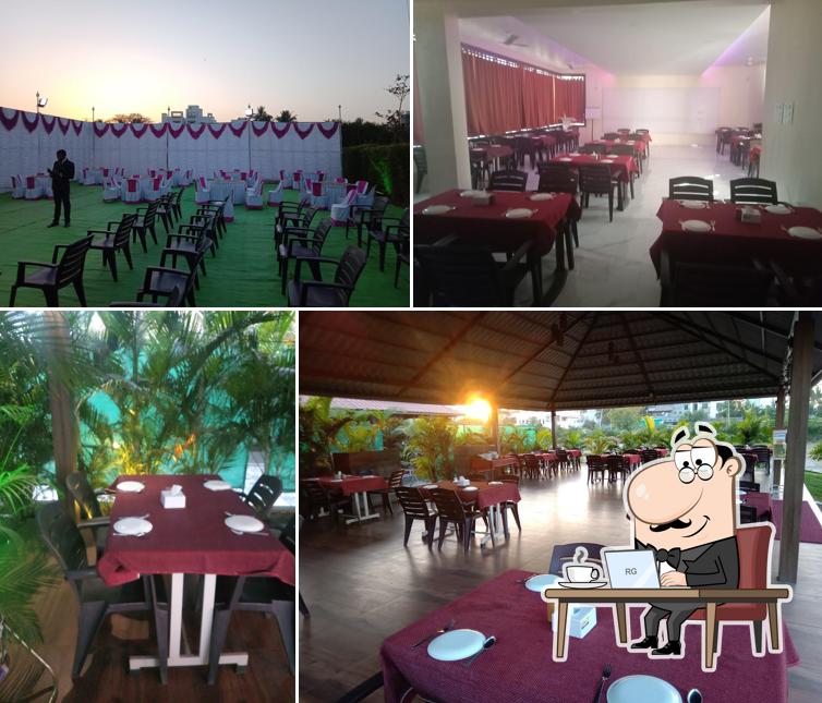 The interior of Hotel Vijay
