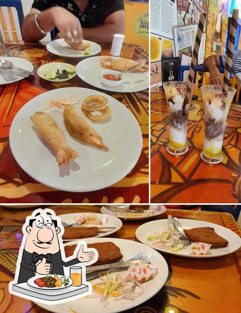 Food at Mitra Cafe Puri