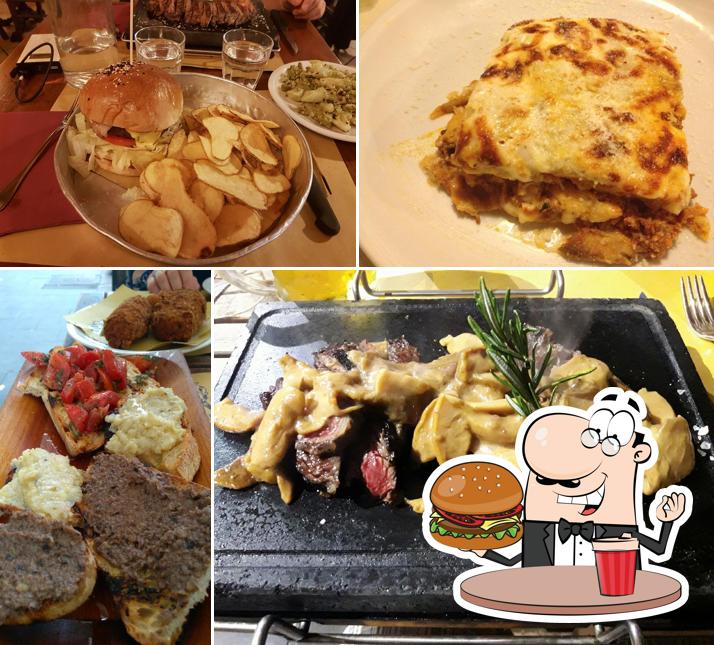 Concediti un bell'hamburger a Griglieria Pizzeria Porca Vacca Roma - Cucina Romana