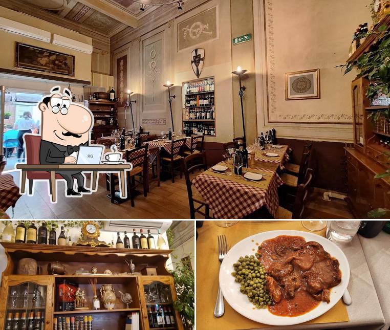La foto della interni e bevanda di Osteria Giglio d'oro