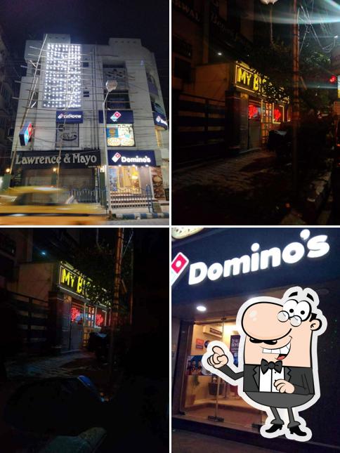 The exterior of Domino's Pizza Rigent Colony, Kolkata