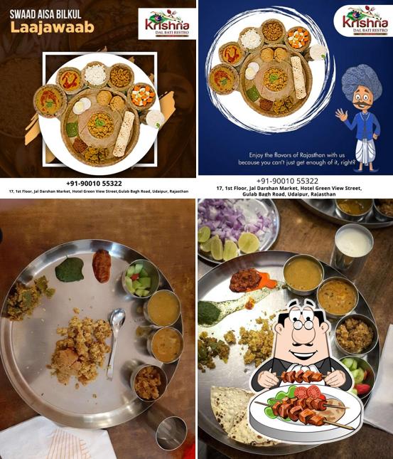Meals at Krishna Dal Bati Restro