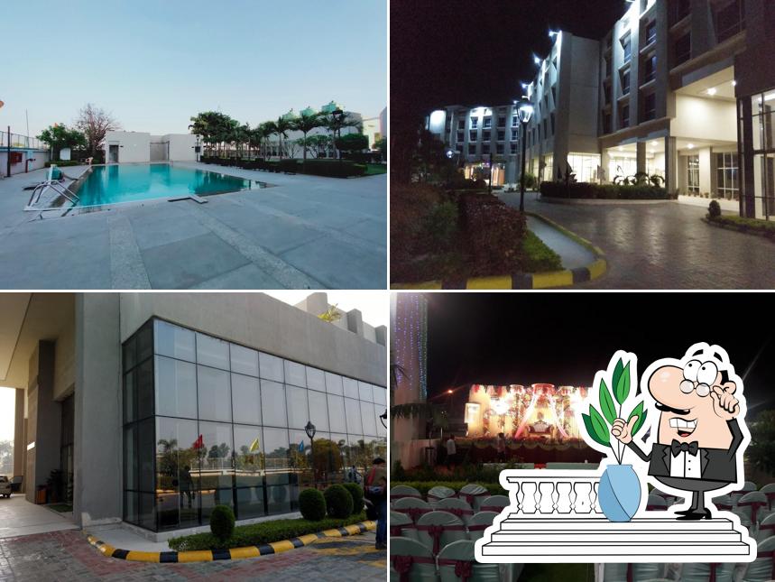 You can get some fresh air at the outside area of Mahabodhi Hotel,Resort And Convention Centre