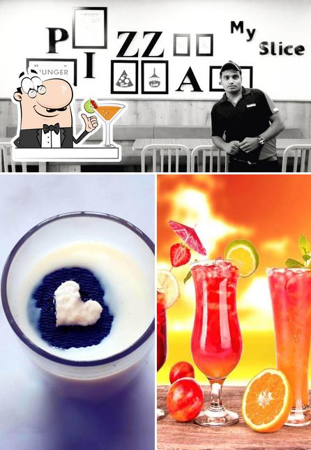 This is the photo showing drink and interior at Food Time