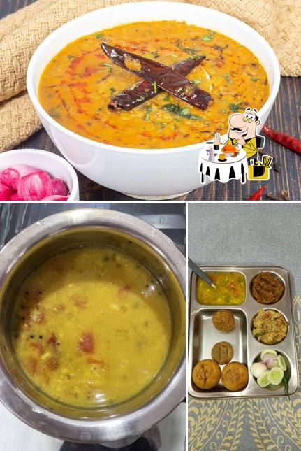 Food at Dal Bati Bharta