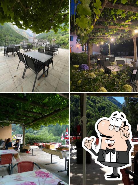 Gli interni di Osteria Vittoria