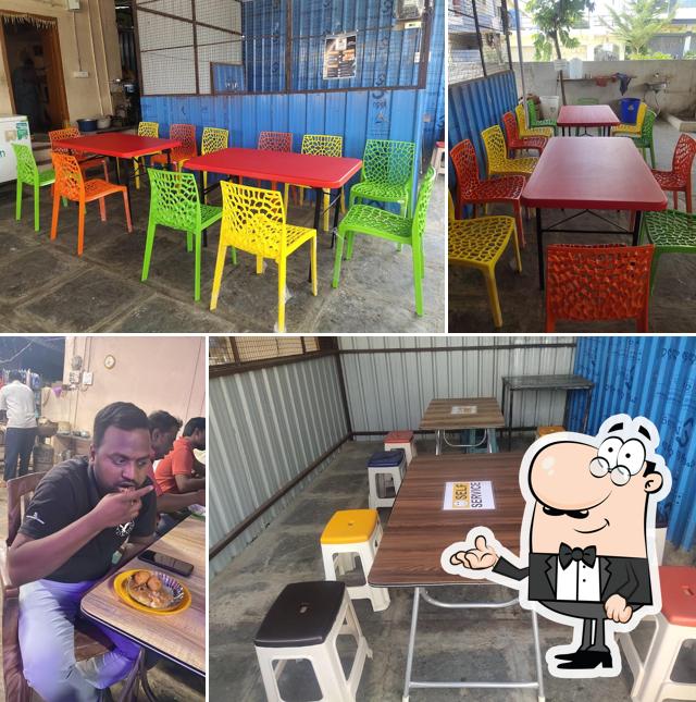 The interior of Srinivasa Snacks House