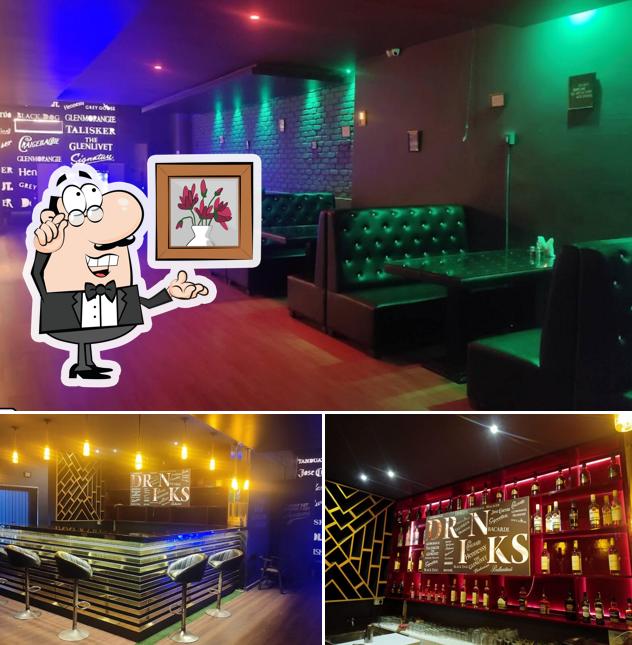 The interior of X Factor - The Mixologist Pub