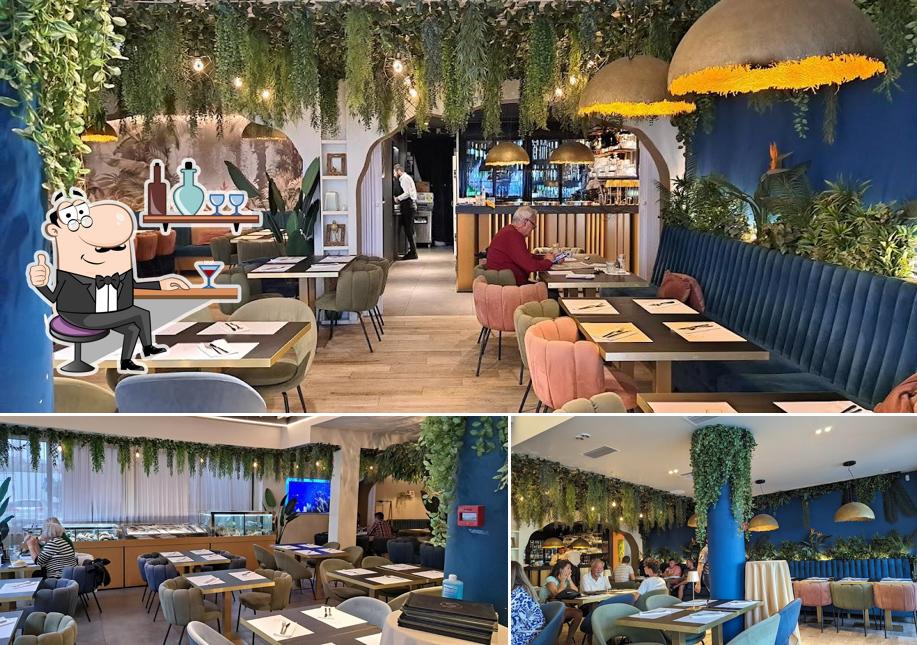 Gli interni di Restoran Struja