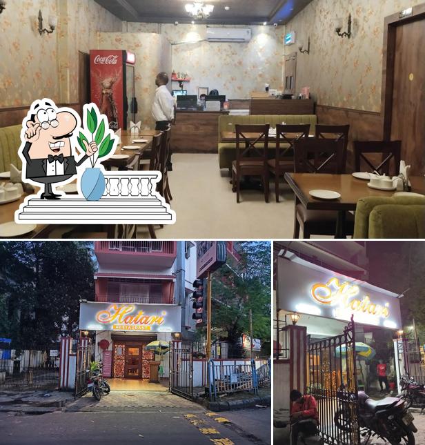 The image of Hatari Restaurant’s exterior and interior