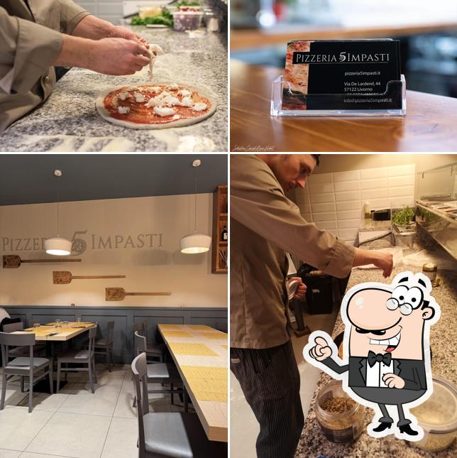 Gli interni di Pizzeria 5 Impasti Livorno