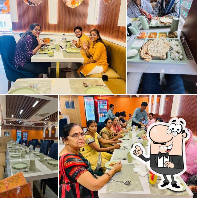 The interior of Dalmia's Saffron Vatika Restaurant