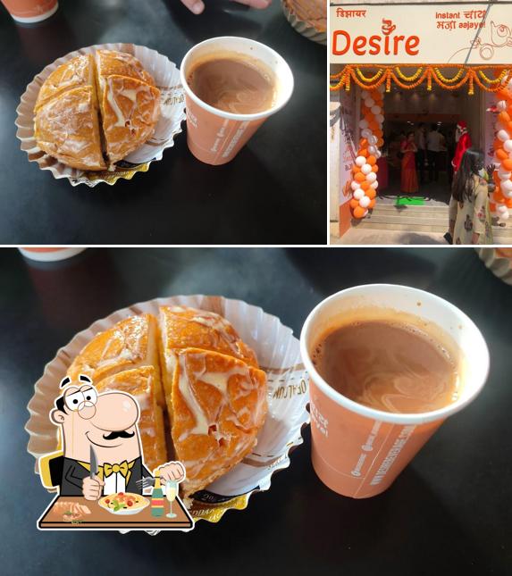 Food at Desire instant chai