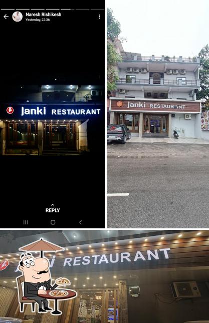The exterior of Janki Restaurant