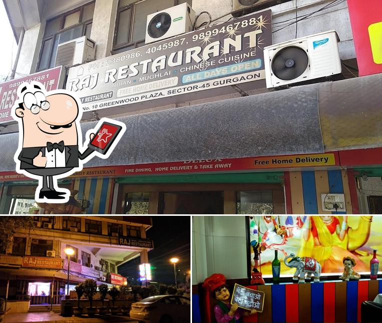 Check out the photo displaying exterior and play area at Raj Restaurant