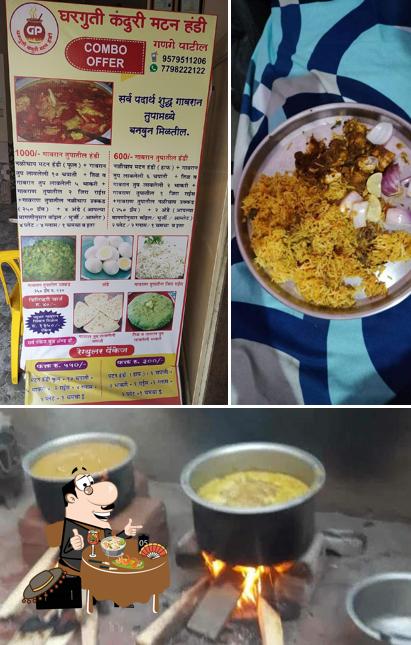 Food at Gange Patil Kanduri Mutton Handi