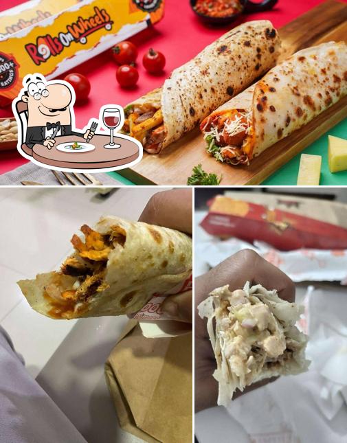 Food at Rolls on Wheels - Shawarma & Wraps