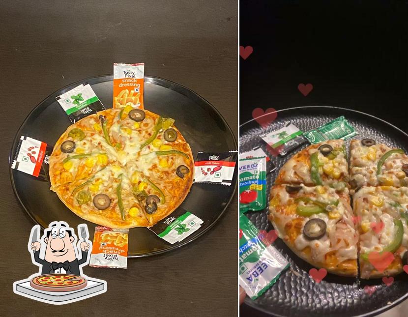 Order pizza at Sky Cafe