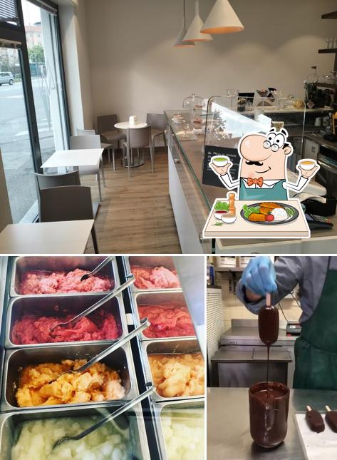La cibo e esterno del ristorante