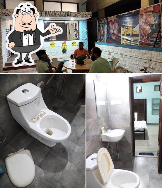 The interior of Blue town hotel