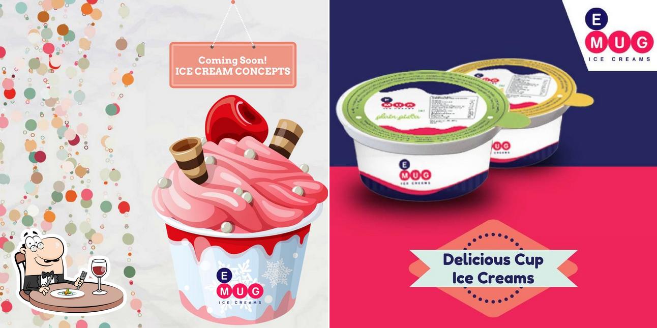 Food at Emug Ice Cream Hyderabad