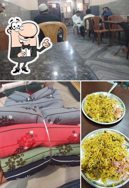 Among different things one can find interior and food at Haji yusuf tahari wale