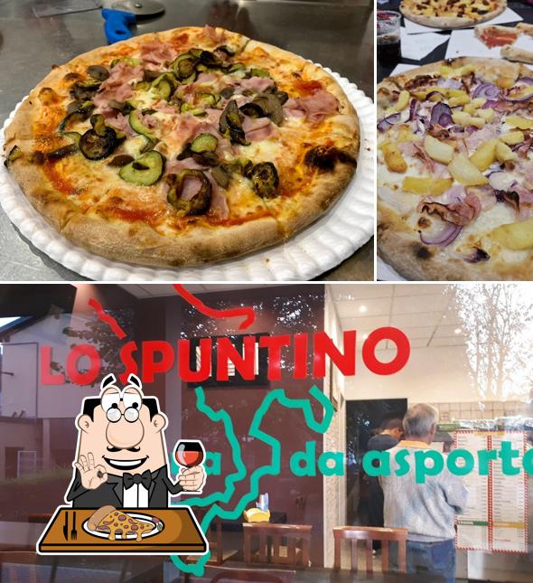 A Lo Spuntino Pizzeria da Asporto, puoi assaggiare una bella pizza