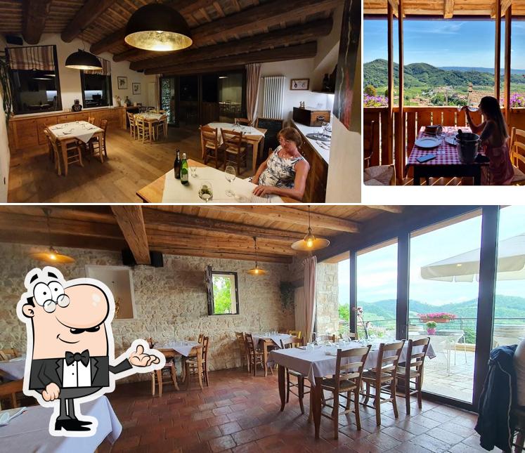 Gli interni di Osteria DolceVista Valdobbiadene