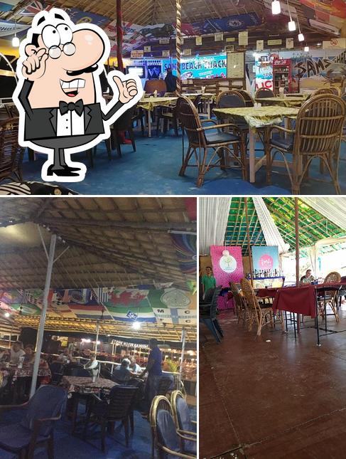 The interior of Sam's Beach Shack GOA