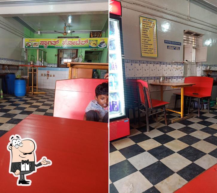 The interior of Swagath Hotel
