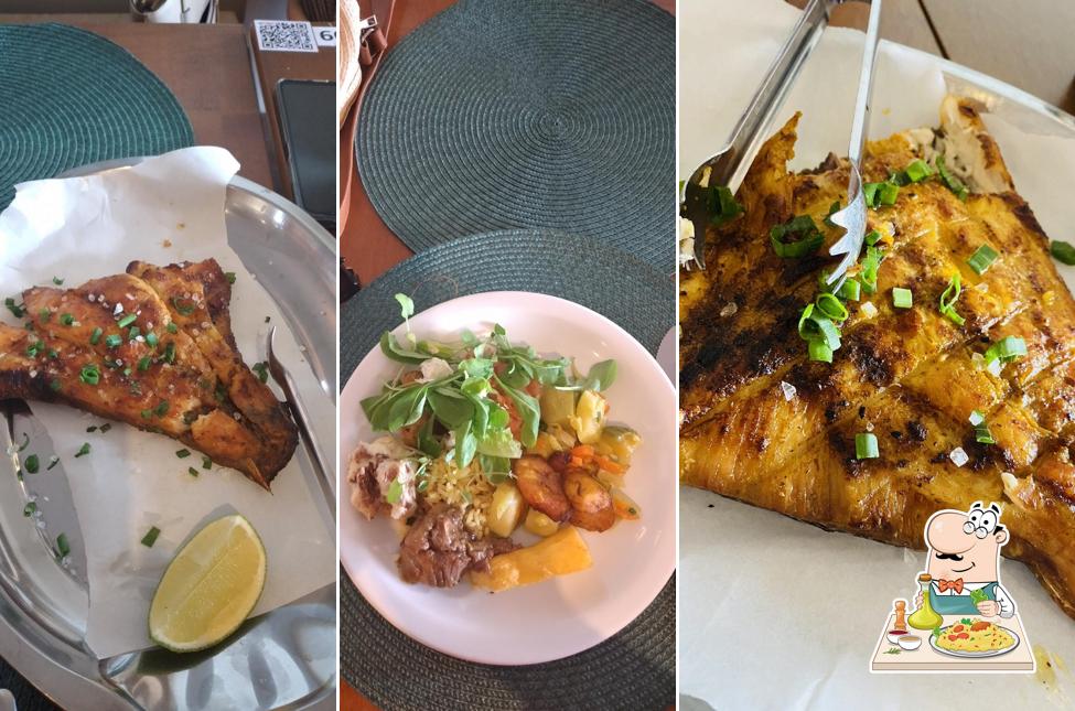 Peixe frito em Arigó Restaurante