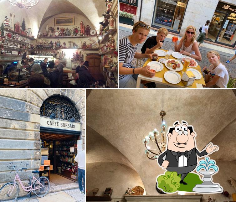 Puoi goderti l'aria fresca da seduto all'esterno di Caffè Borsari