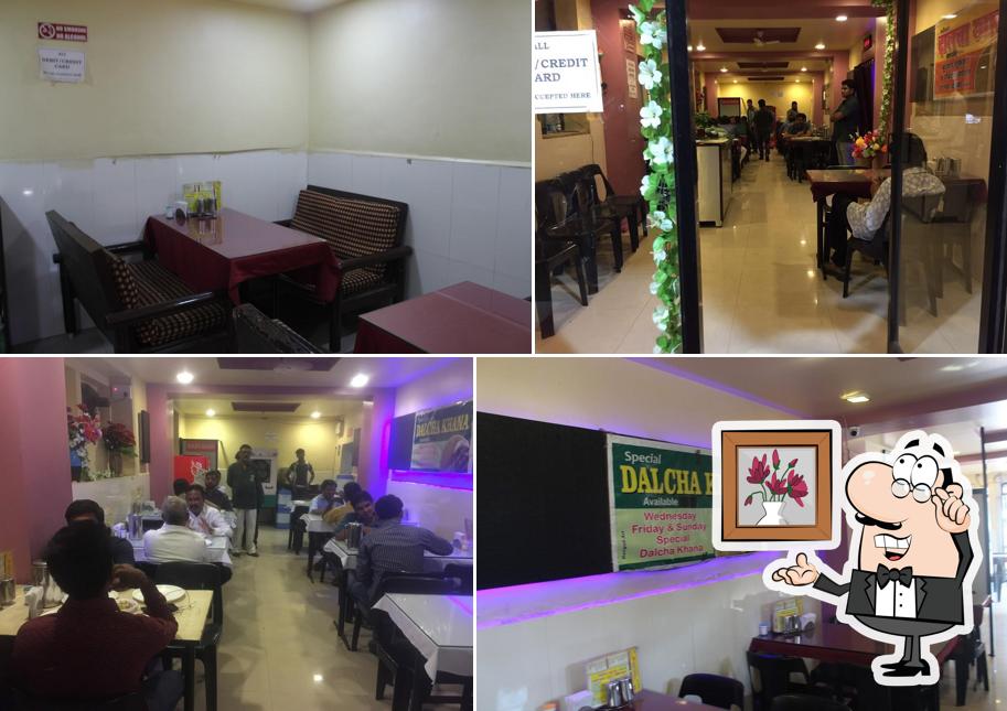 Take a seat at one of the tables at Ismail bhai Khan Chacha