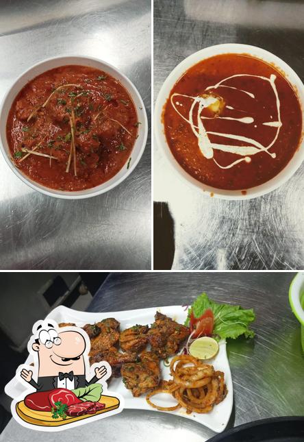 Order meat dishes at Gupha RESTAURANT & BAR
