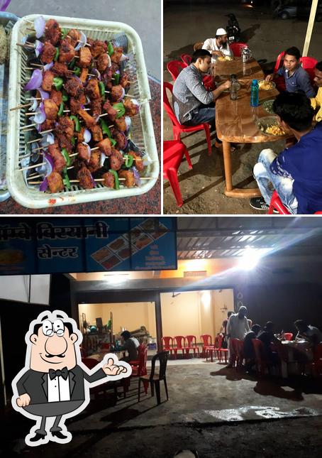 The image of Bombay Biryani’s interior and food