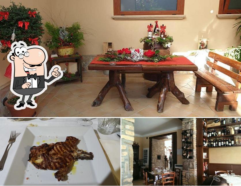 Questa è la foto che presenta la interni e cibo di Osteria Varanalle