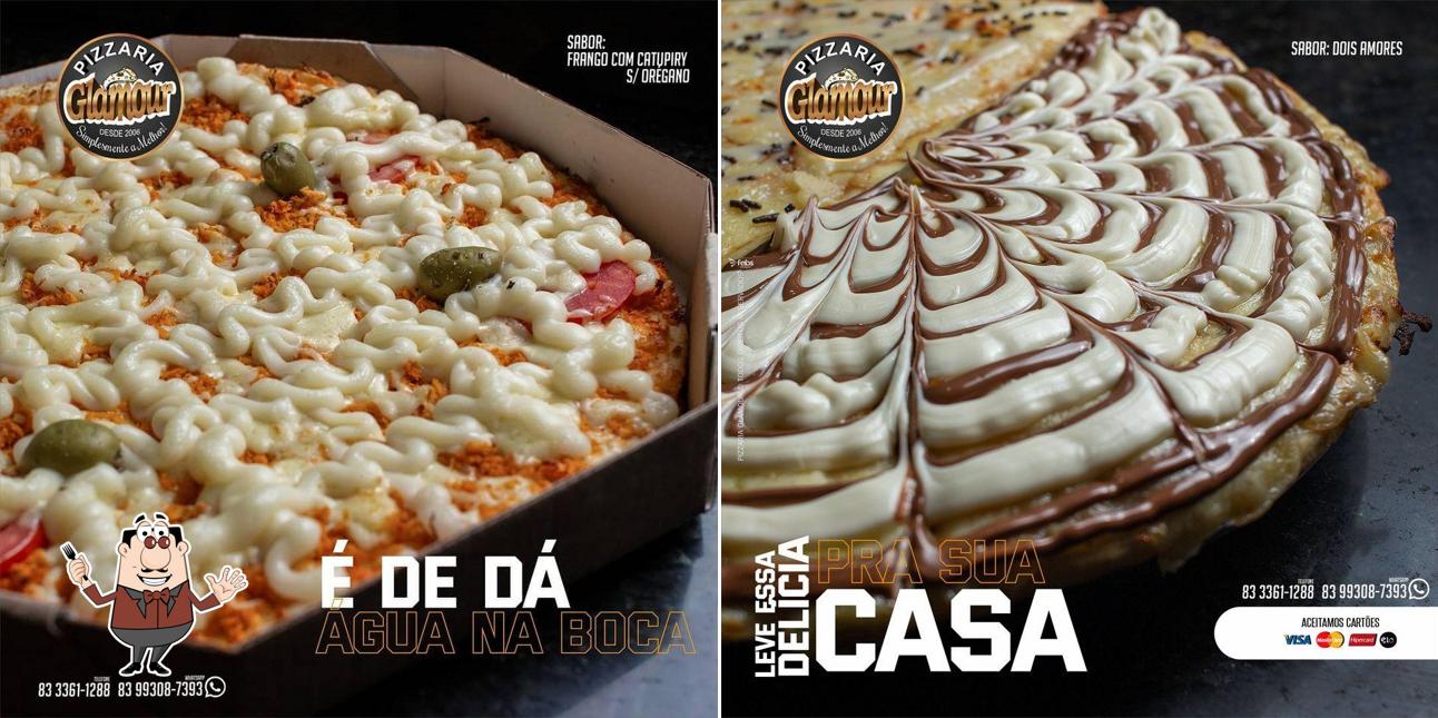 Platos en Pizzaria Glamour