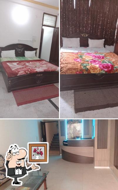 The interior of Shree Radha Madhav Residency- Best Guest House in Vrindavan