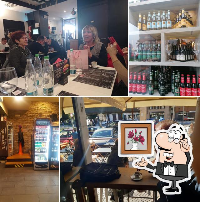 Gli interni di L'Oragiusta Moncalieri Bar Hamburgeria Tabaccheria