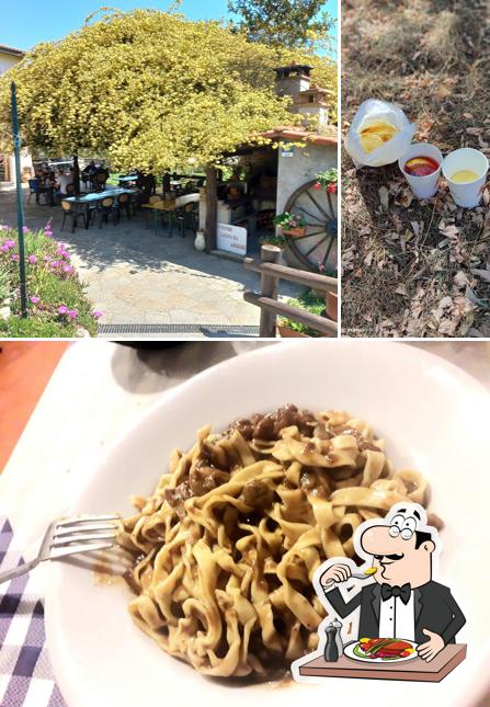 Questa è la immagine che raffigura la cibo e esterno di Agriturismo Rimosi