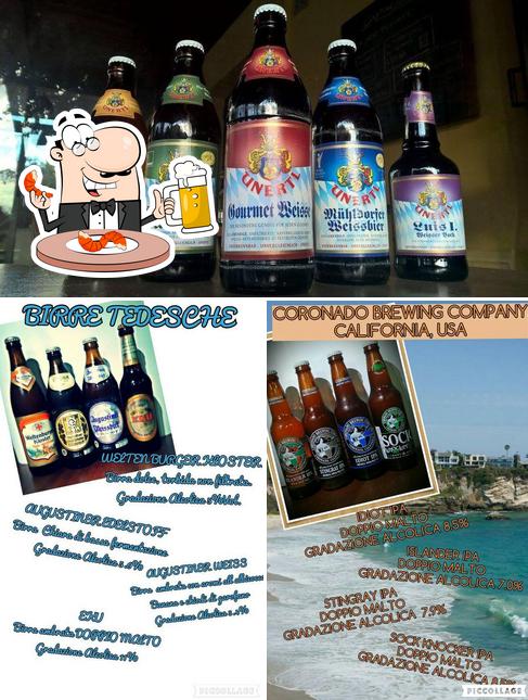 Puoi goderti un rinfrescante bicchiere di birra chiara o scura