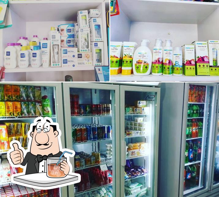 Among various things one can find drink and interior at Dine & Delight