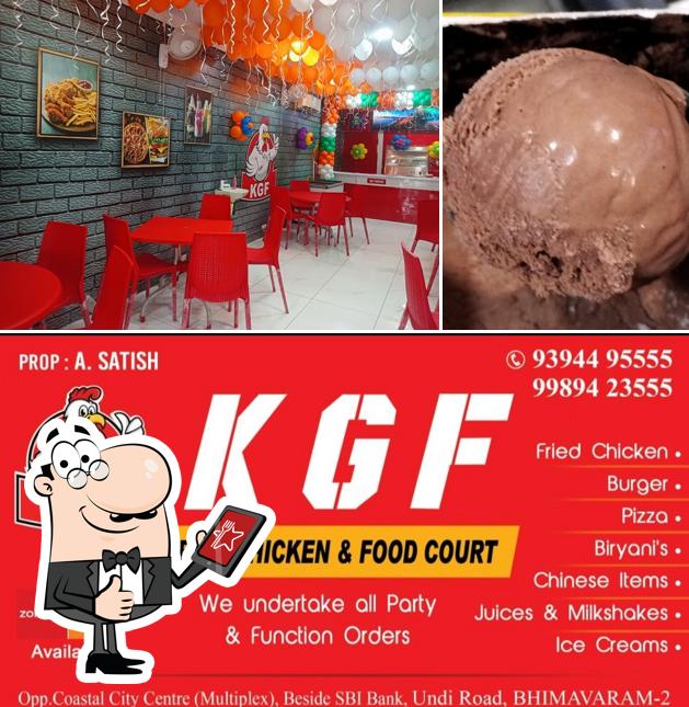 Look at this photo of K G F fried chicken & food court