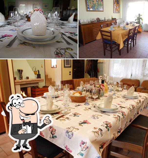 Dai un’occhiata alla immagine che mostra la interni e tavolo da pranzo di Mangiamo insieme?
